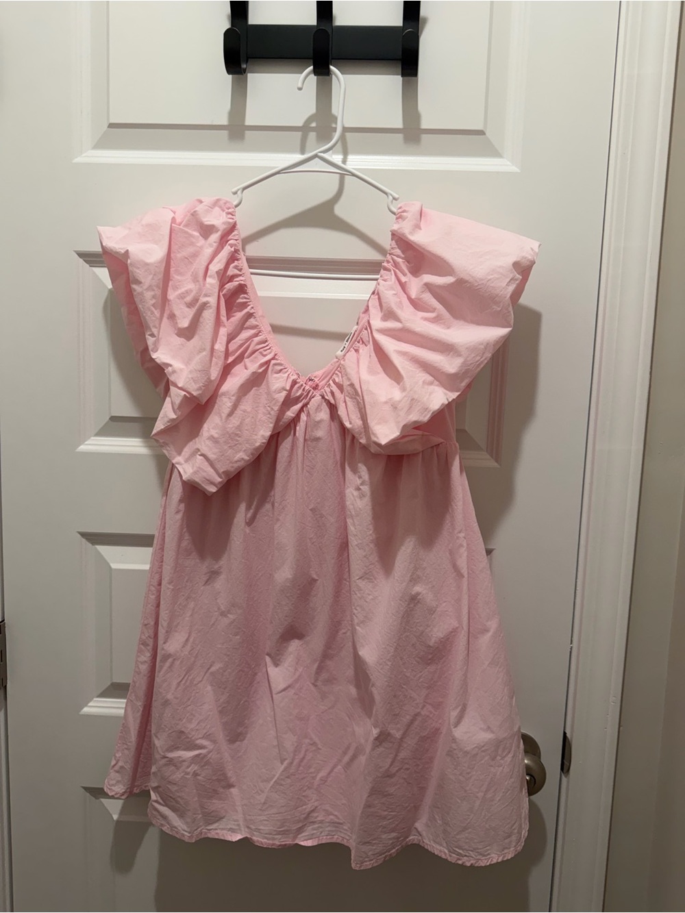 Pink Ruffle Mini Dress